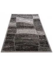 Szary wzorzysty dywan nowoczesny - Pertis