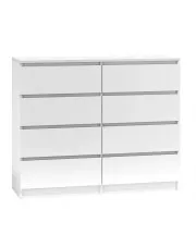 Biała duża komoda nowoczesna - Syntia 2X 140 cm w sklepie Edinos.pl