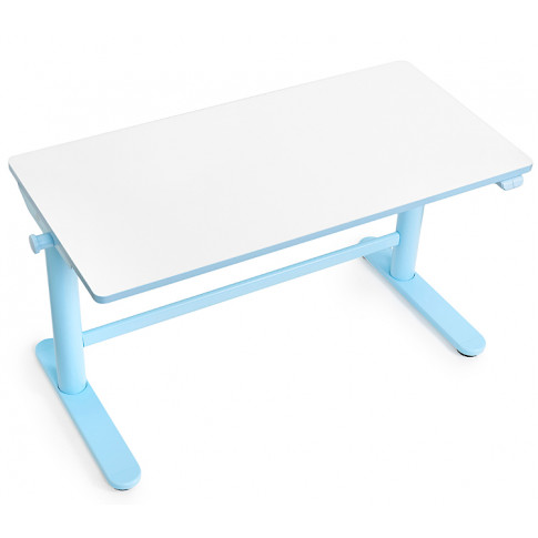 Niebieskie biurko regulowane Fadio