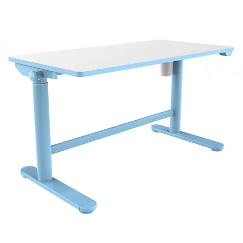 Niebieskie regulowane biurko elektryczne Fadio