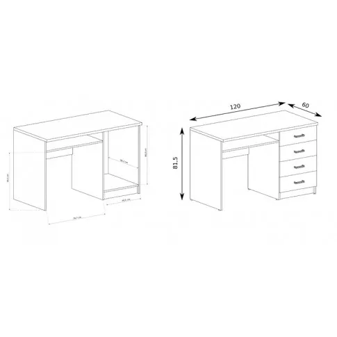 wymiary biurka Dagna 16X