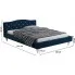 Tapicerowane łóżko pikowane Krispi