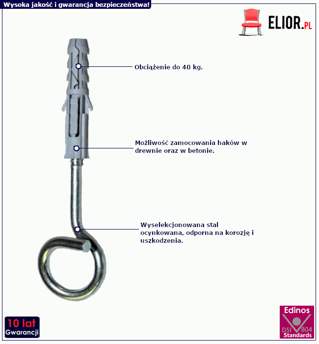 Haczyki Galisso: cechy produktu