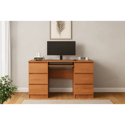 wizualizacja biurka Wextis 2X olcha