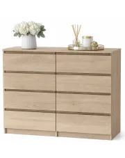 Komoda Lonix 2X 140 cm - dąb sonoma w sklepie Edinos.pl