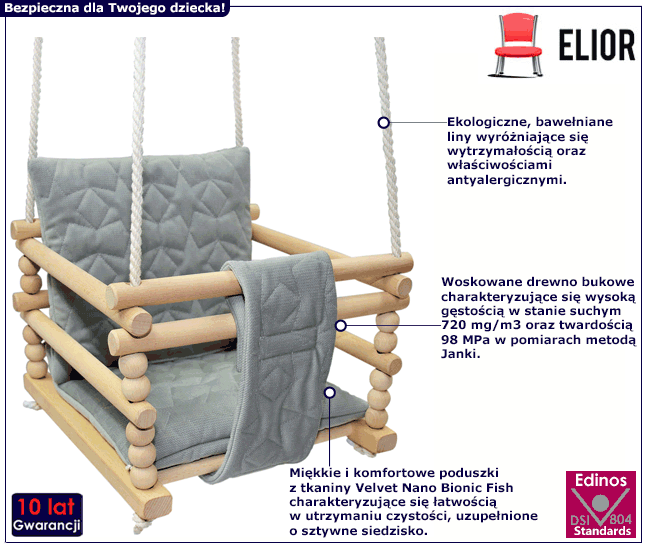 Huśtawka Stilin: cechy produktu