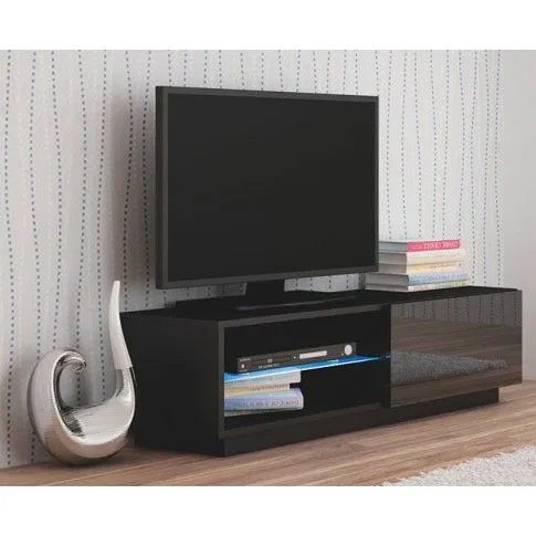 Zdjęcie zestaw mebli czarnych lakierowanych Vitoria | Edinos.pl