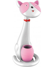 Różowo-biała dotykowa lampka dla dzieci na biurko - S248-Kermis