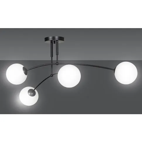 Czarna minimalistyczna lampa sufitowa D071-Hirtis