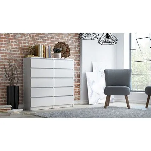 Zdjęcie duża biała komoda Noel 2X 140 cm | Edinos.pl