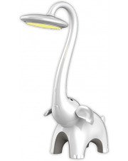 Biała lampka LED na biurko dla dzieci słonik - S251-Fensi w sklepie Edinos.pl