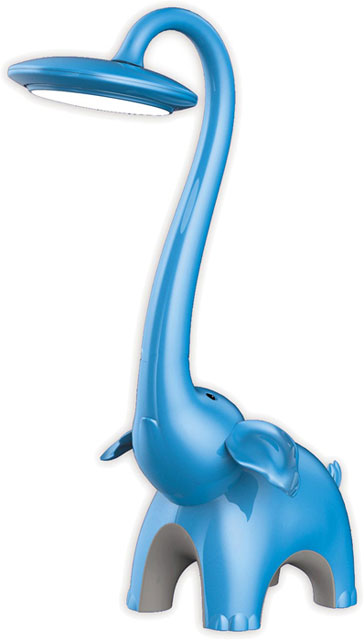 Niebieska lampka dziecięca LED dotykowa słoń S251-Fensi