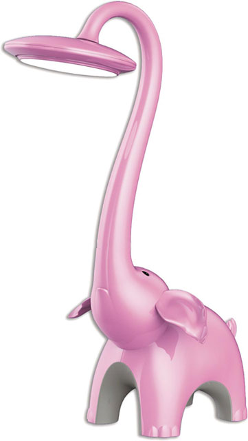Różowa lampka dziewczęca LED dotykowa słonik S251-Fensi