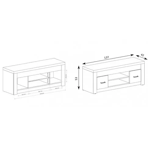 wymiary szafki rtv Dagna 10X