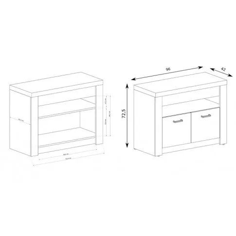 wymiary szafki rtv Dagna 11X