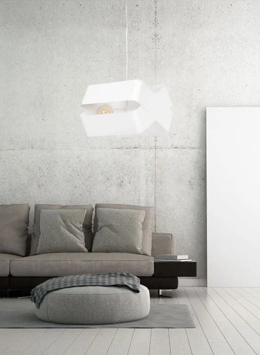 Biała nowoczesna lampa wisząca D073-Dastra