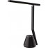 Czarna biurkowa lampka LED z przybornikiem - S253-Defis
