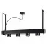 Czarna metalowa nowoczesna lampa sufitowa D078-Gambi
