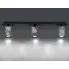 Czarna potrójna marmurowa lampa sufitowa D081-Taris