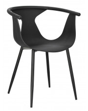 Czarne krzesło minimalistyczne - Ensold w sklepie Edinos.pl