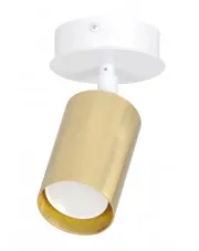 Biało-złota pojedyncza lampa sufitowa - D082-Apris