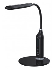 Czarna lampka biurkowa z elastycznym ramieniem - S258-Boldi
