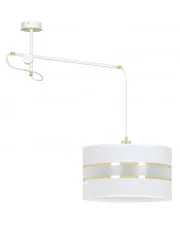 Biała pojedyncza lampa wisząca - D085-Narvis w sklepie Edinos.pl