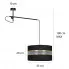 Wymiary nowoczesnej lampy wiszącej D085-Narvis