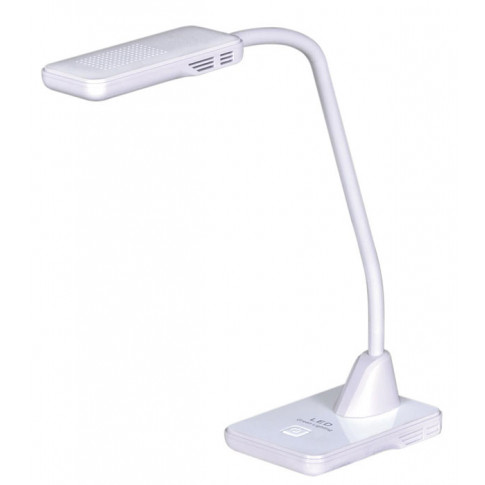 Biała lampka biurkowa młodzieżowa LED S259-Vomero