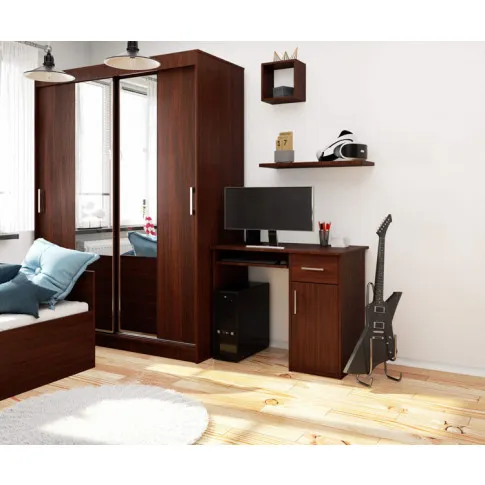 Biurko z szafka i szuflada wenge Esman 2X wiz 1