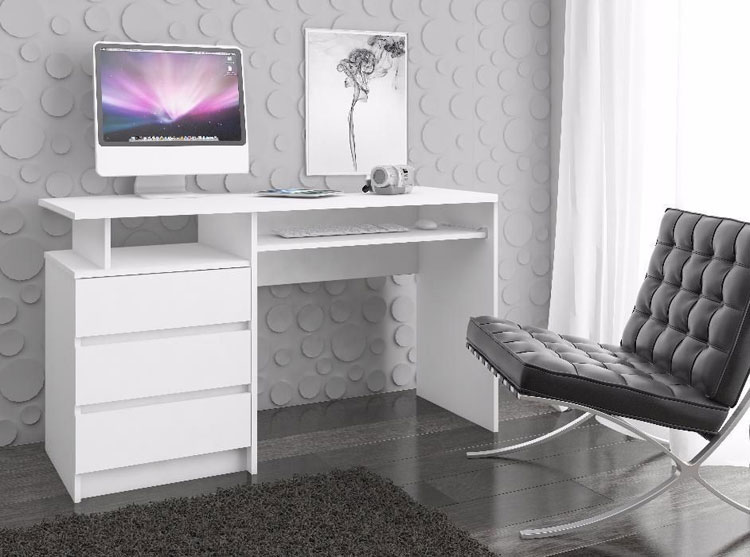 Modne biurko do pracy przy komputerze Flarin 2X