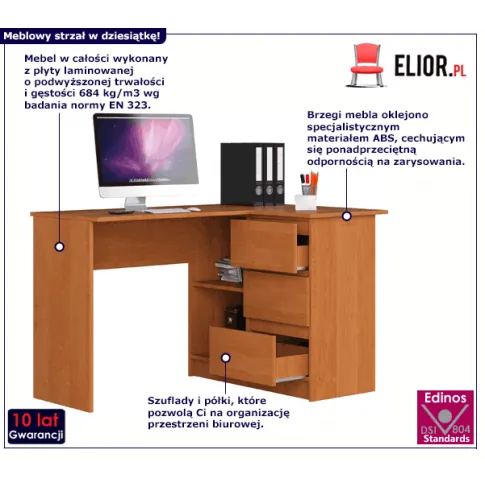 Biurko do nauki olcha Heron 2X