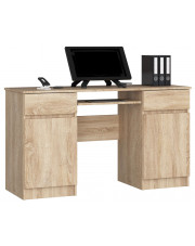 Komputerowe biurko dąb sonoma - Ipolis 2X w sklepie Edinos.pl