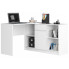 Białe duże biurko skandynawskie z szufladami - Klemin 4X