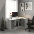 Narożne biurko komputerowe biały   metalik połysk   Volume 6X