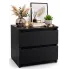 Czarna szafka nocna - Lanilo 2X
