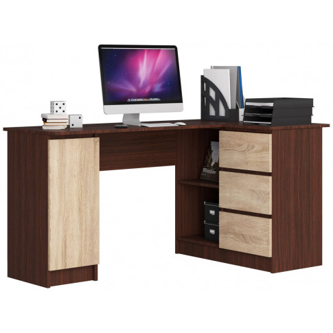 Narożne biurko z półkami Osmen 4X