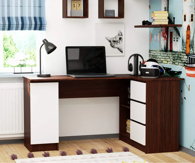 Wizualizacja biurka narożnego Osmen 3X