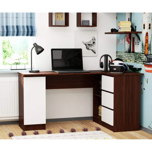 Prezentacja biurka Osmen 4X wenge biały