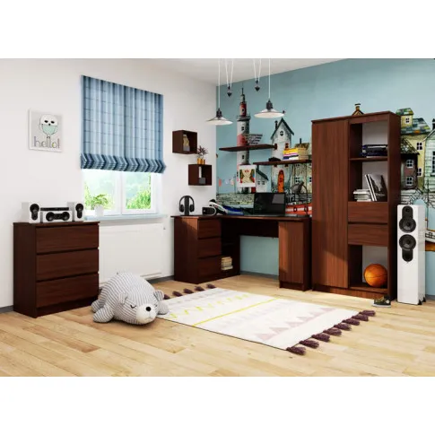 Wizualizacja biurka wenge Osmen 3X