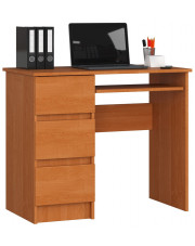 Skandynawskie biurko z szufladami olcha - Miren 3x 