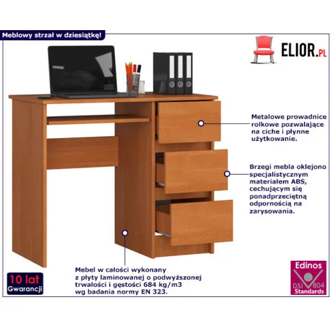 minimalistyczne biurko do komputera Miren 4X