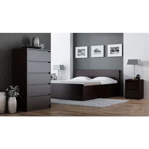 Zdjęcie nowoczesna szafka nocna wenge Lanilo 3X | Edinos.pl