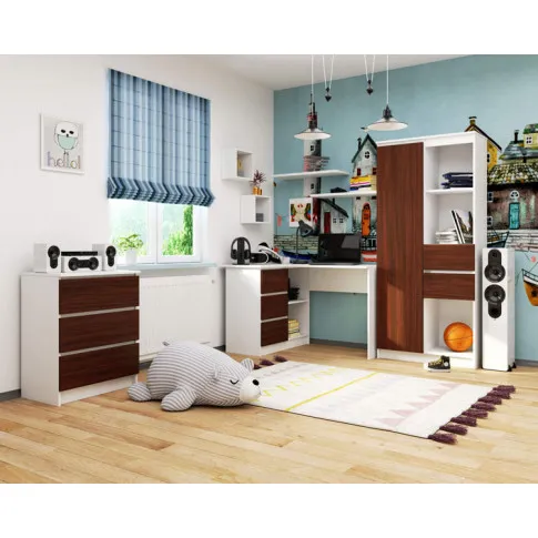 Biurko młodzieżowe biały wenge Heron 3X