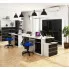 Biurko nowoczesne biały grafit połysk Ipolis 3X