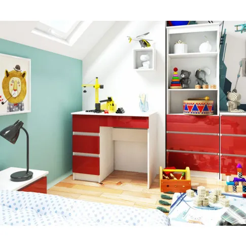 Młodzieżowe biurko w połysku Nersta 3X