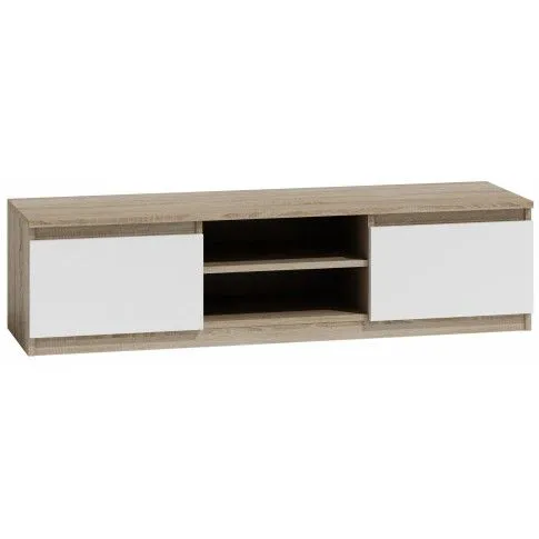 Zdjęcie produktu Szafka RTV Amida 2X 120 cm - biała + dąb sonoma.