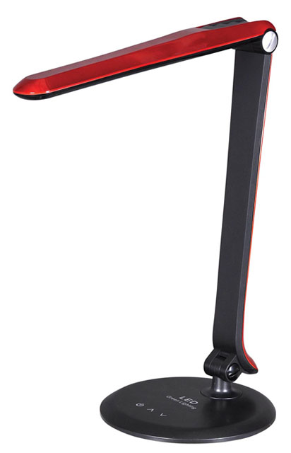 Czerwona lampka biurkowa LED młodzieżowa S262-Mięta