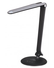 Srebrna nowoczesna lampka do biurka LED - S262-Davos w sklepie Edinos.pl