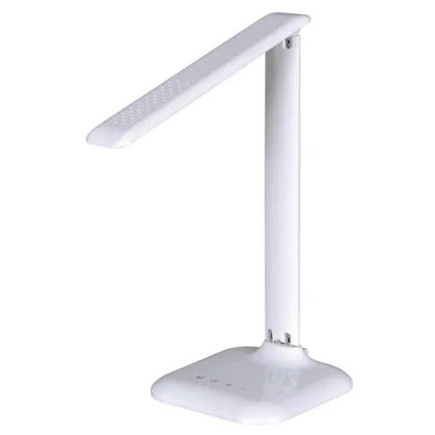 Biała nowoczesna lampka biurkowa LED S266-Zibo